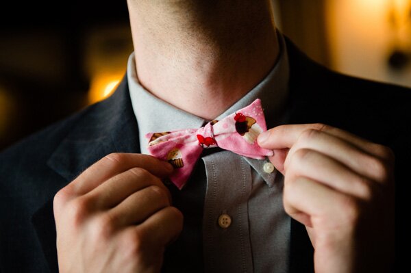 Blush_Pink_Pennsylvania_Wedding_by_New_Chapters_Photography.04 Pink Bowtie