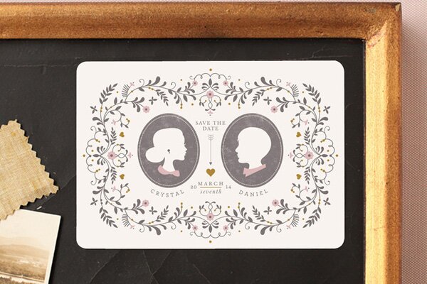 DateSilhouetteSavetheDateMagnet